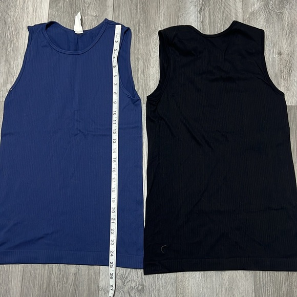 ZYIA Active Ribbed Tank tops /Navy Blue & Black /Size M - Picture 6 of 6
